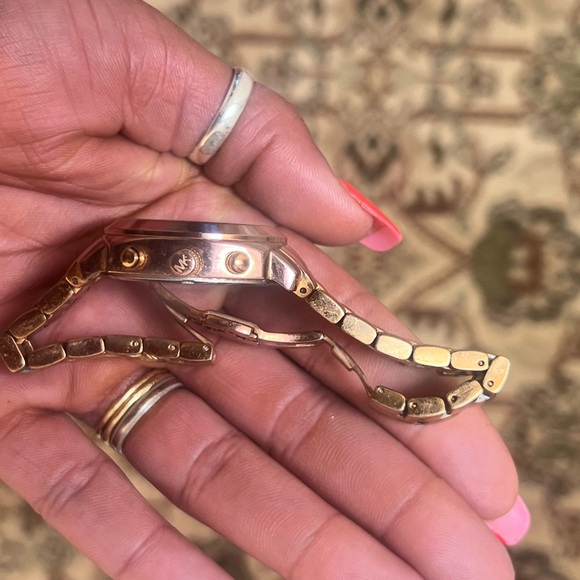 Michael Kors Mother of Pearl Gold Sterling Silver Watch [USED WITH BOX] - Picture 9 of 10